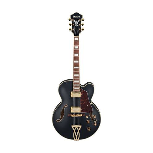 Ibanez Artcore AF75G-BKF Electric Guitar, Black Flat