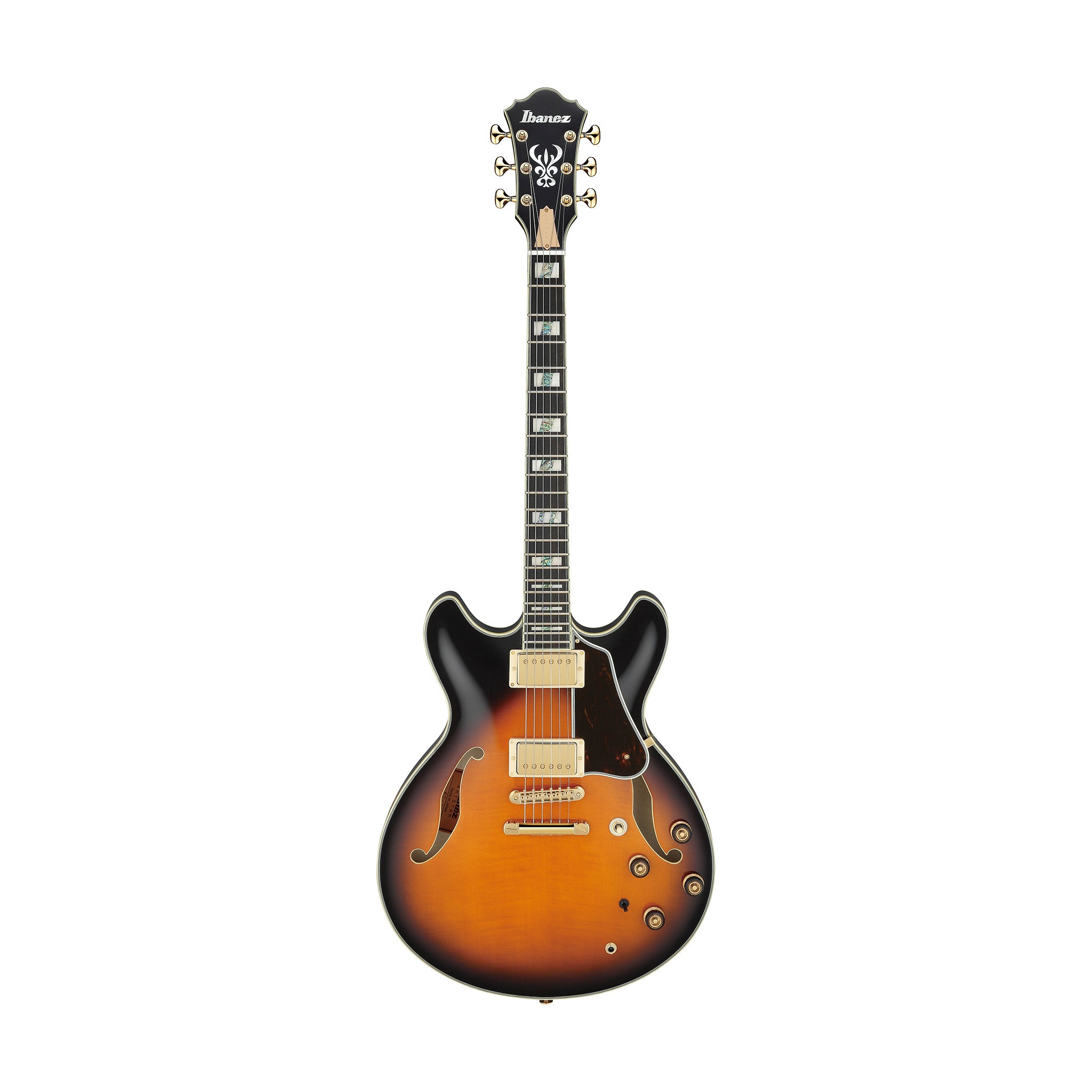 Ibanez Prestige Artstar AS2000-BS Semi-hollowbody Electric Guitar w/Case, Brown Sunburst