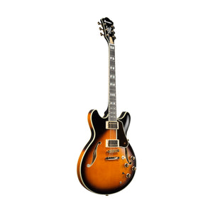 Ibanez Prestige Artstar AS2000-BS Semi-hollowbody Electric Guitar w/Case, Brown Sunburst