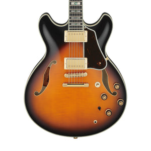 Ibanez Prestige Artstar AS2000-BS Semi-hollowbody Electric Guitar w/Case, Brown Sunburst