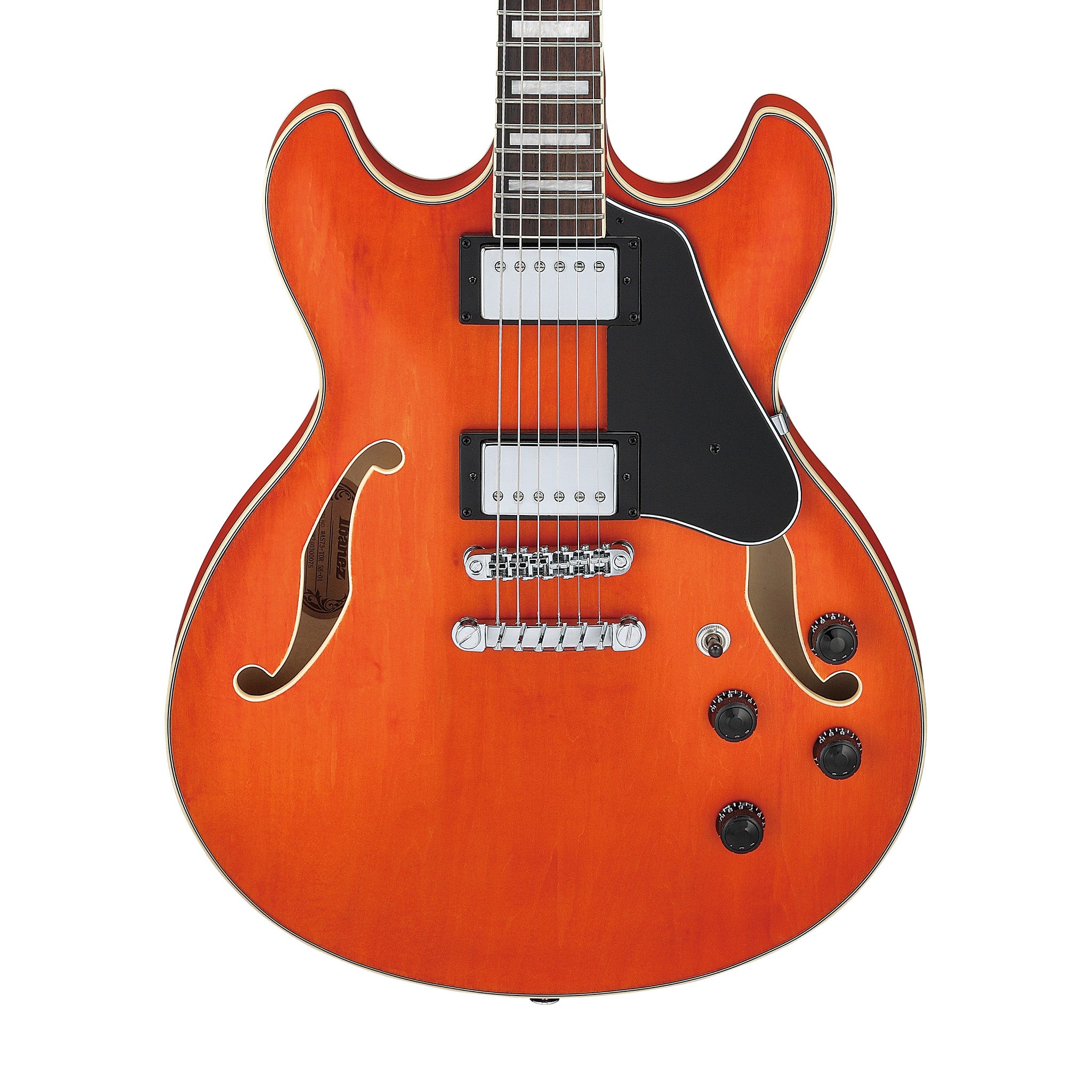 Ibanez Artcore AS73-TTF Electric Guitar, Transparent Tangerine