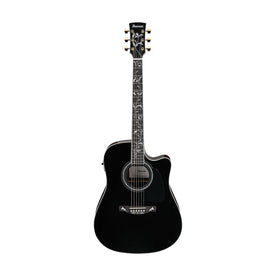 Ibanez Artwood AW391RCE-BKH Acoustic Guitar, Black High Gloss