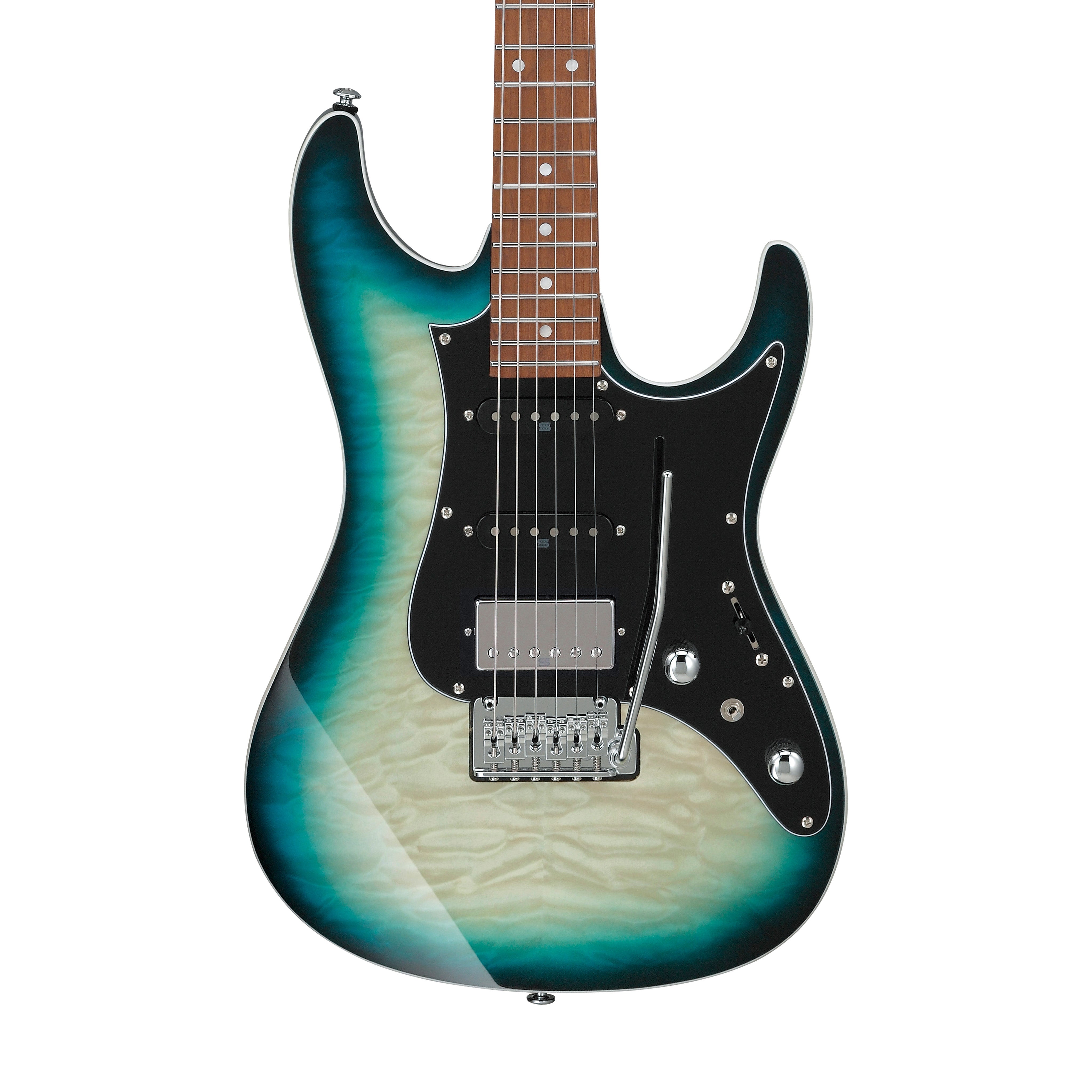 Ibanez Premium AZ24P1QM-DOB Electric Guitar w/Gig Bag, Deep Ocean