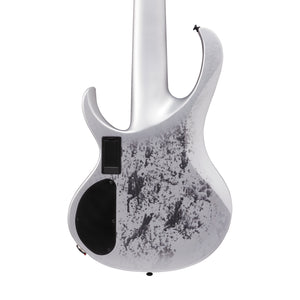 Ibanez BTB25TH6-SLM 6-String Electric Bass Guitar, Silver Blizzard Matte