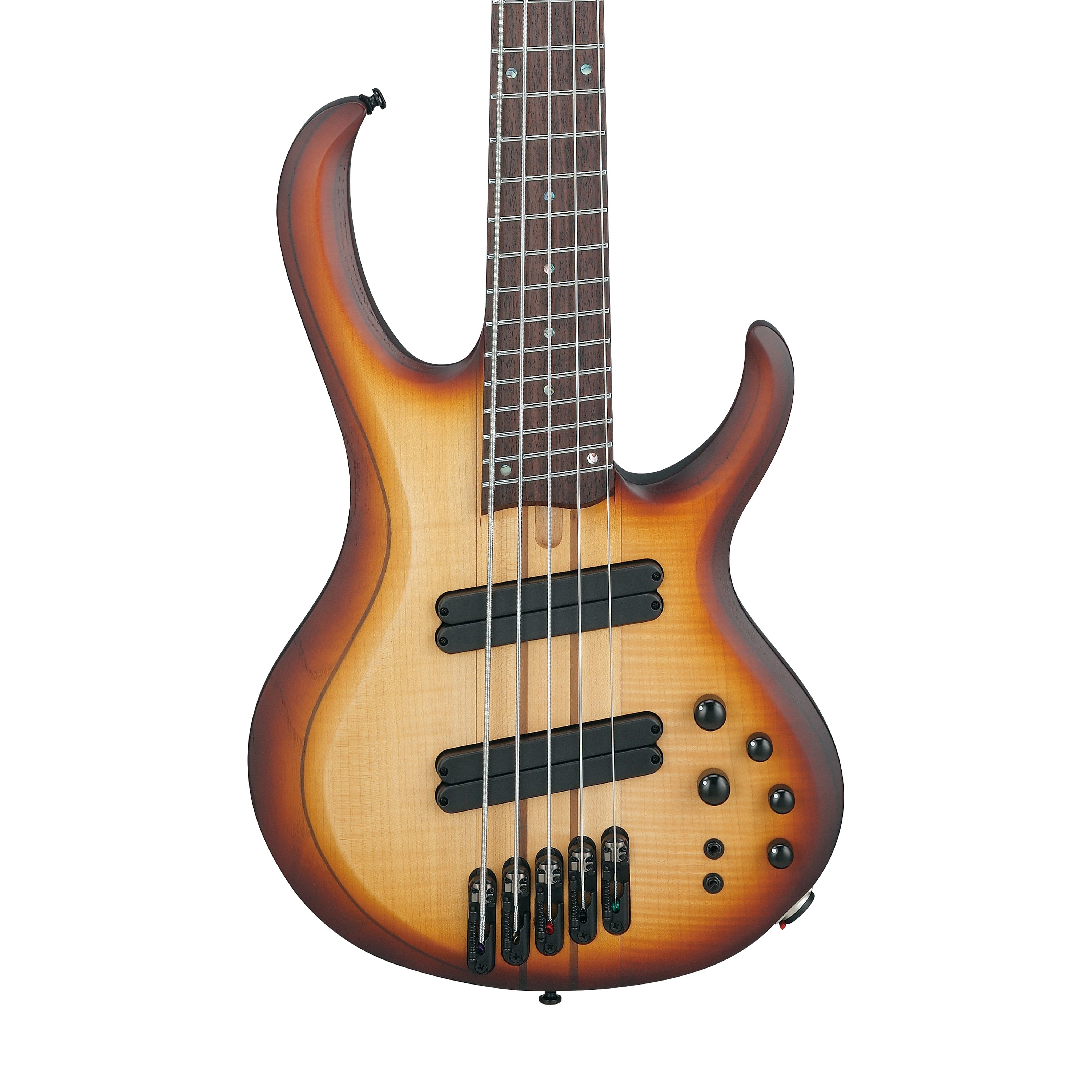 ベース Ibanez BTB705LM-NNF Ibanez BTB705LM-NNF 5-String Electric Bass Guitar, Natural Browned