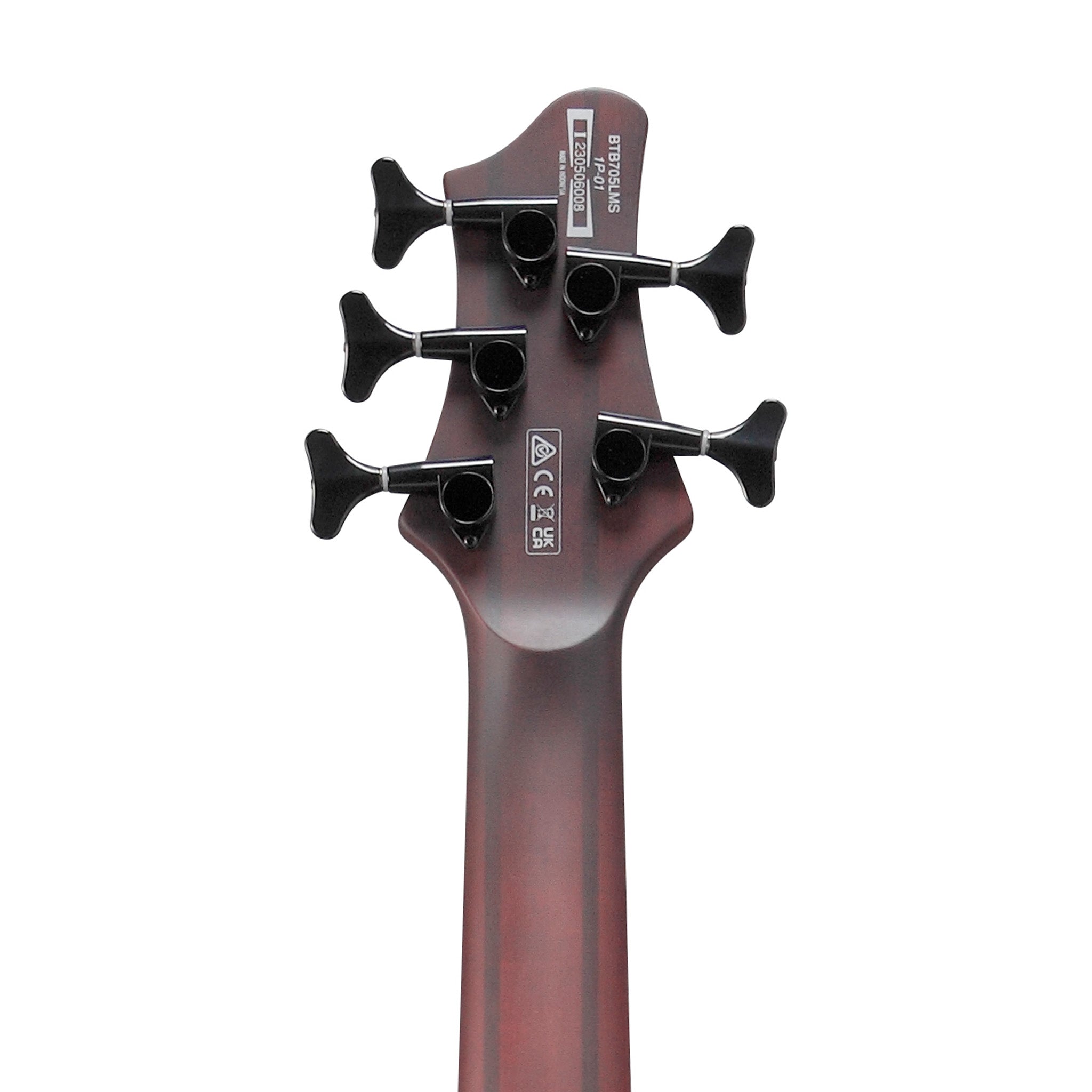 Ibanez BTB705LM-NNF 5-String Electric Bass Guitar, Natural Browned