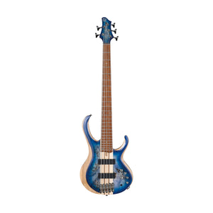 Ibanez BTB845-CBL Standard Bass Guitar, Cerulean Blue Burst Low Gloss