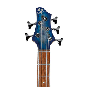 Ibanez BTB845-CBL Standard Bass Guitar, Cerulean Blue Burst Low Gloss