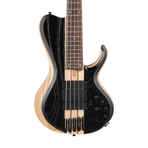 Ibanez Bass Workshop BTB865SC-WKL 5-String Bass Guitar, Weathered Black Low Gloss