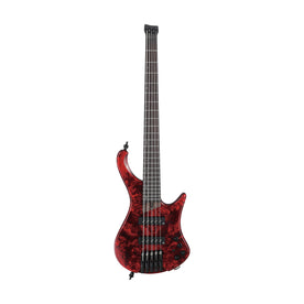Ibanez Bass Workshop EHB1505-SWL 5-String Electric Bass Guitar w/Gig Bag, Stained Wine Red Low Gloss