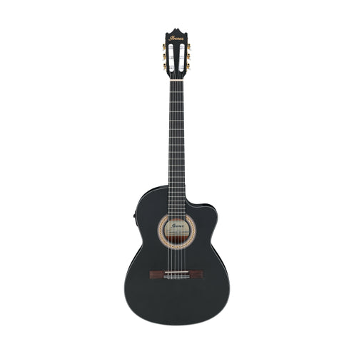 Ibanez GA5MHTCE-WK Classical Acoustic-Electric Guitar, Weathered Black (B-Stock)