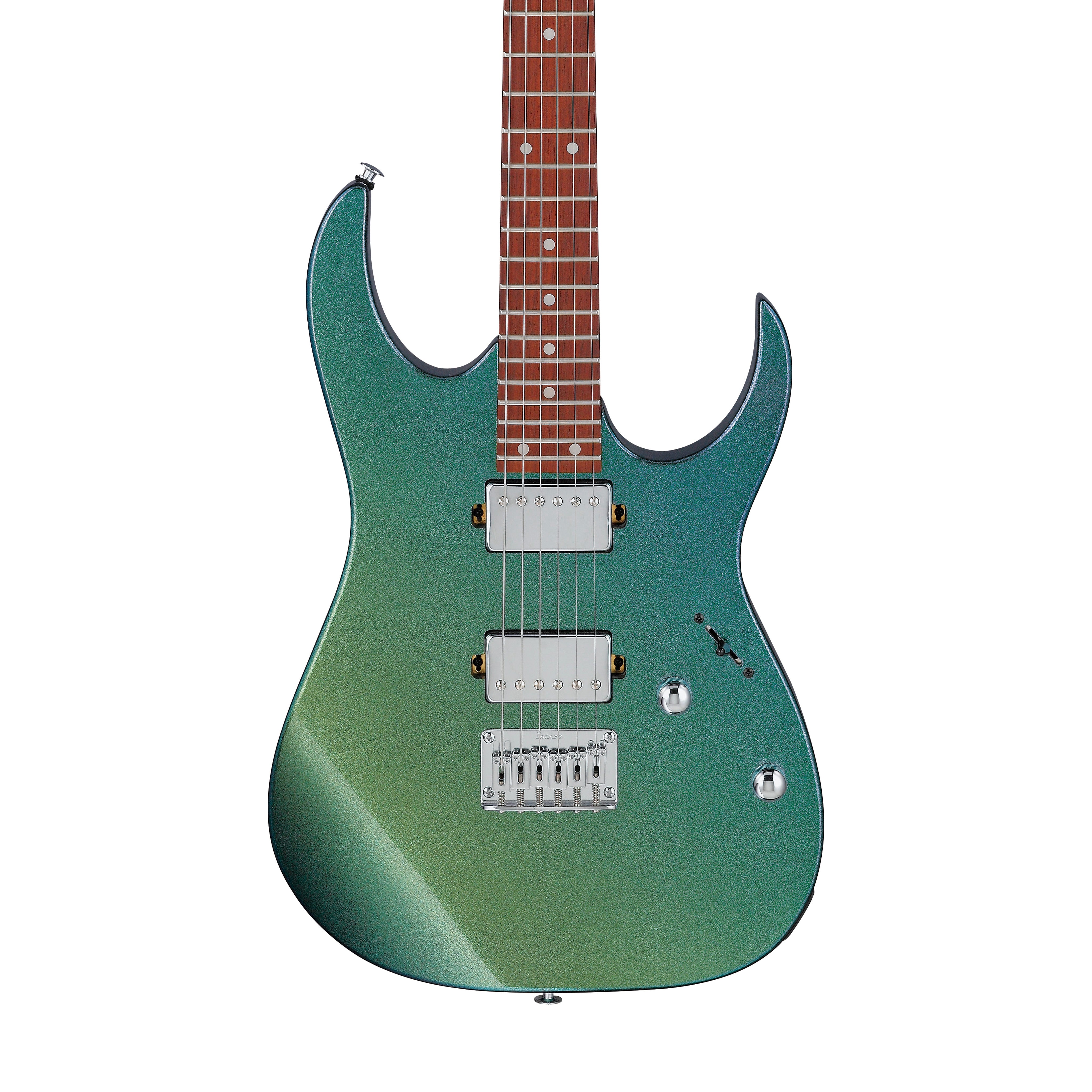 Ibanez GRG121SP-GYC Electric Guitar, Green Yellow Chameleon – Swee