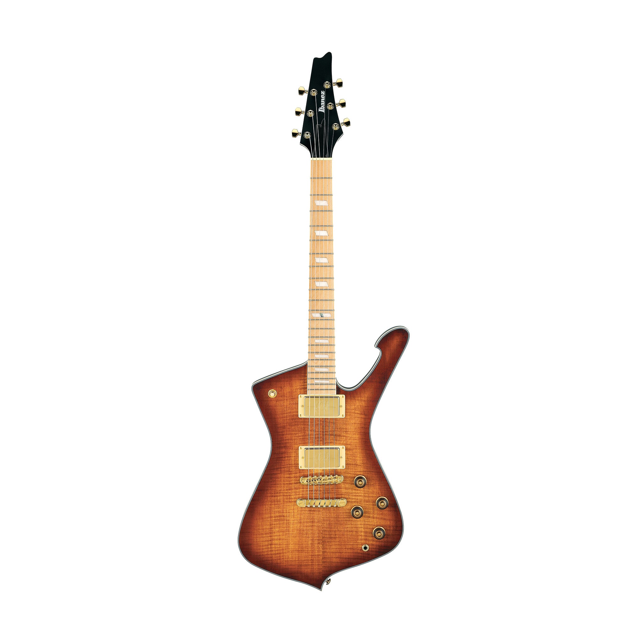 Ibanez Iceman IC420MFM-CML Electric Guitar w/IC Bag, Caramel Burst