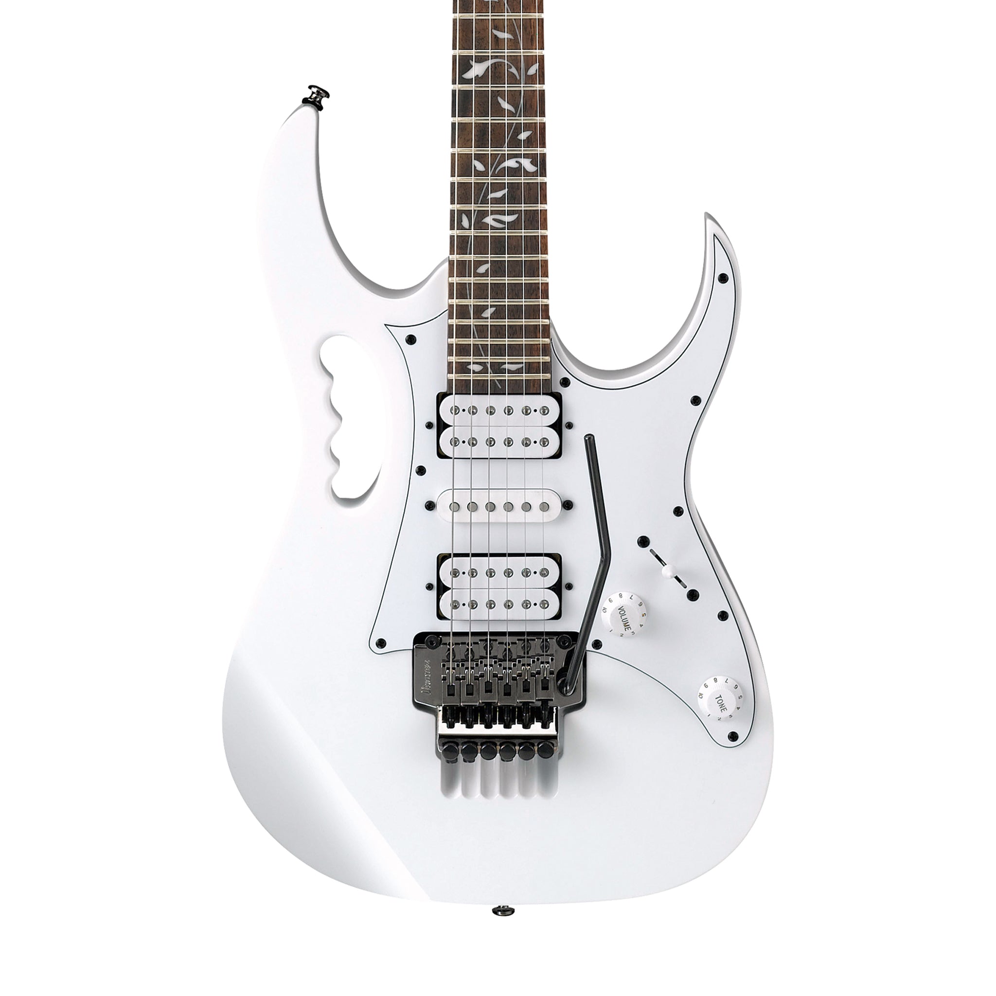 Ibanez JEMJR-WH Steve Vai Signature Electric Guitar, White – Swee