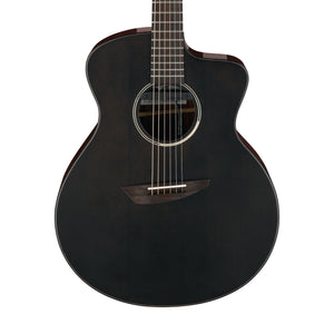 Ibanez Jon Gomm Signature JGM5 Guitar w/Gig Bag, Black Satin Top, Natural High Gloss Back and Sides