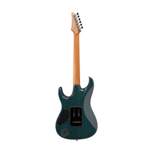 Ibanez MMN1-TAB Martin Miller Signature Electric Guitar w/Case, Transparent Aqua Blue