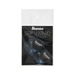 Ibanez PPA14MSG-DB 0.8mm Grip Wizard Series Sand Grip, Deep Blue, 6 pcs