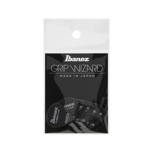 Ibanez PPA16XRG-BK 1.2mm Grip Wizard Series Rubber Grip, Black, 6 pcs