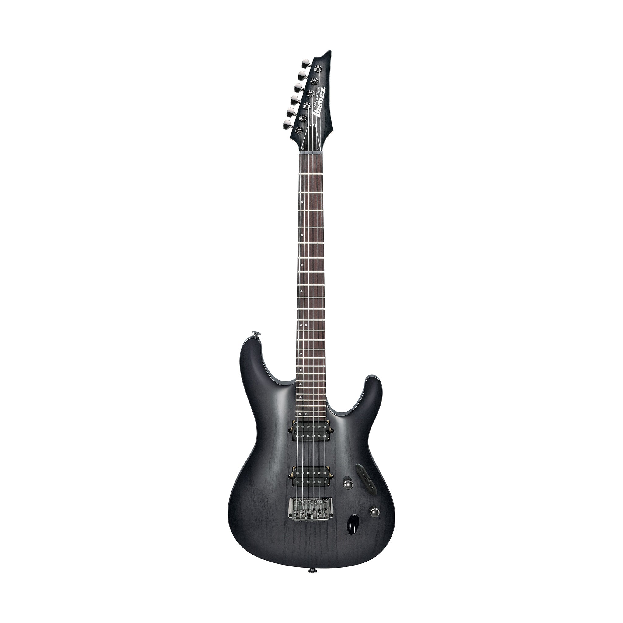 Ibanez S6621AH-TGB Electric Guitar w/Case, Transparent Gray Burst