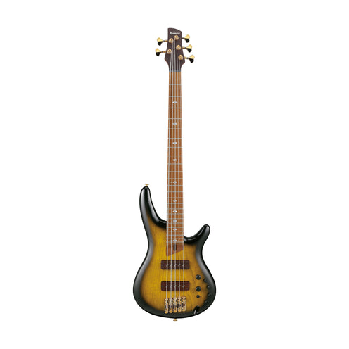 Ibanez SR4505-DST 5-String Electric Bass Guitar w/Case, Desert Sunset Burst