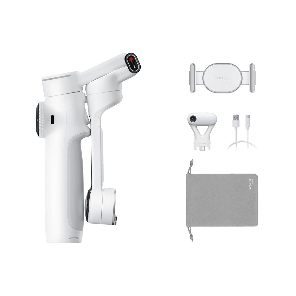 未使用Q4614　Insta360 Flow 2 Pro Insta360 Flow 2 Pro AI Tracker Bundle, White – Swee Lee Singapore