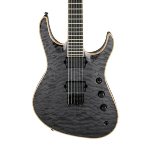 Jackson USA Signature Chris Broderick Soloist HT6 Electric Guitar, Ebony FB, Transparent Black