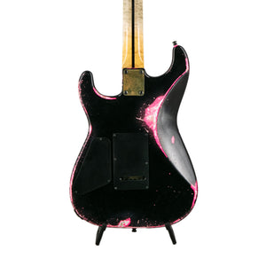 Jackson USA Custom Shop Big Rob Knowles Masterbuilt San Dimas HS FR Electric Guitar, Black on Pink