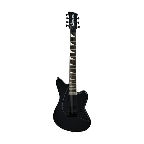 Jackson X Series Surfcaster HT7 7-String Electric Guitar, Laurel FB, Satin Black