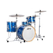 Ludwig LCLUB20BL Continental Club 4-Piece Drum Kit(20B+14F+12T+14S), Blue Sparkle