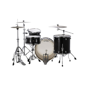 Ludwig LCO5124SB Continental 5-Piece Drum Kit(22B+16F+14F+12T+14S), Black Lacquer