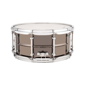 Ludwig LU5514C 5.5x14inch Universal Brass Snare, Black Nickel Plated Shell, Chrome Hardware