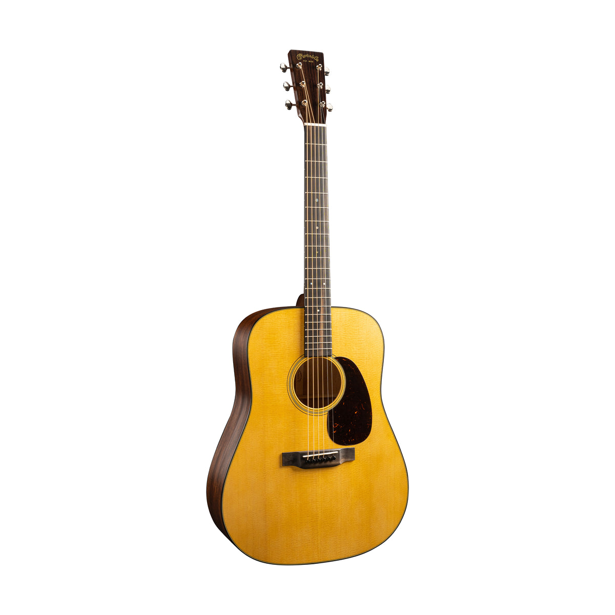 Martin D-18 Satin Acoustic Guitar w/Case, Satin Natural – Swee Lee