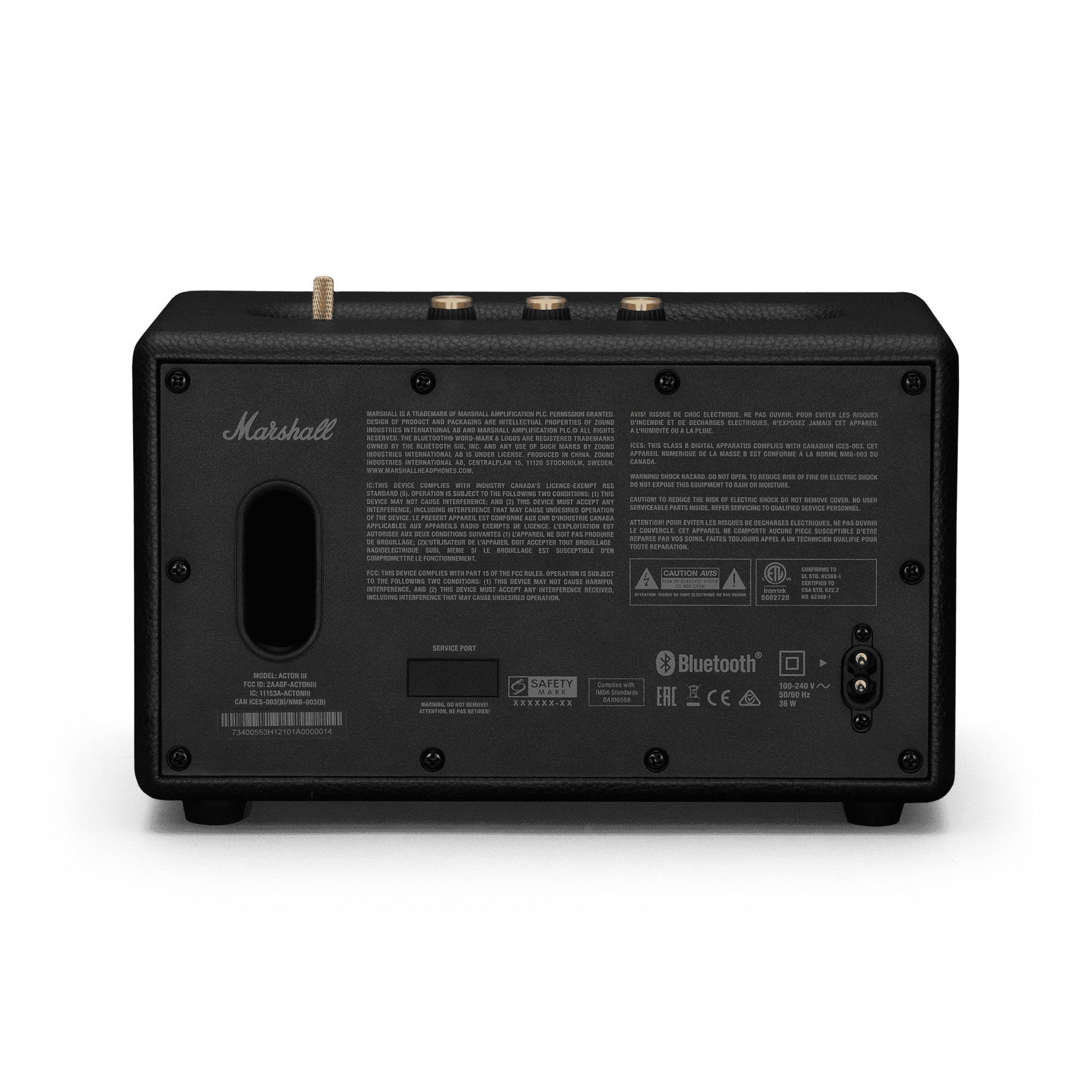 Marshall Acton III Bluetooth Speaker, Black – Swee Lee Singapore