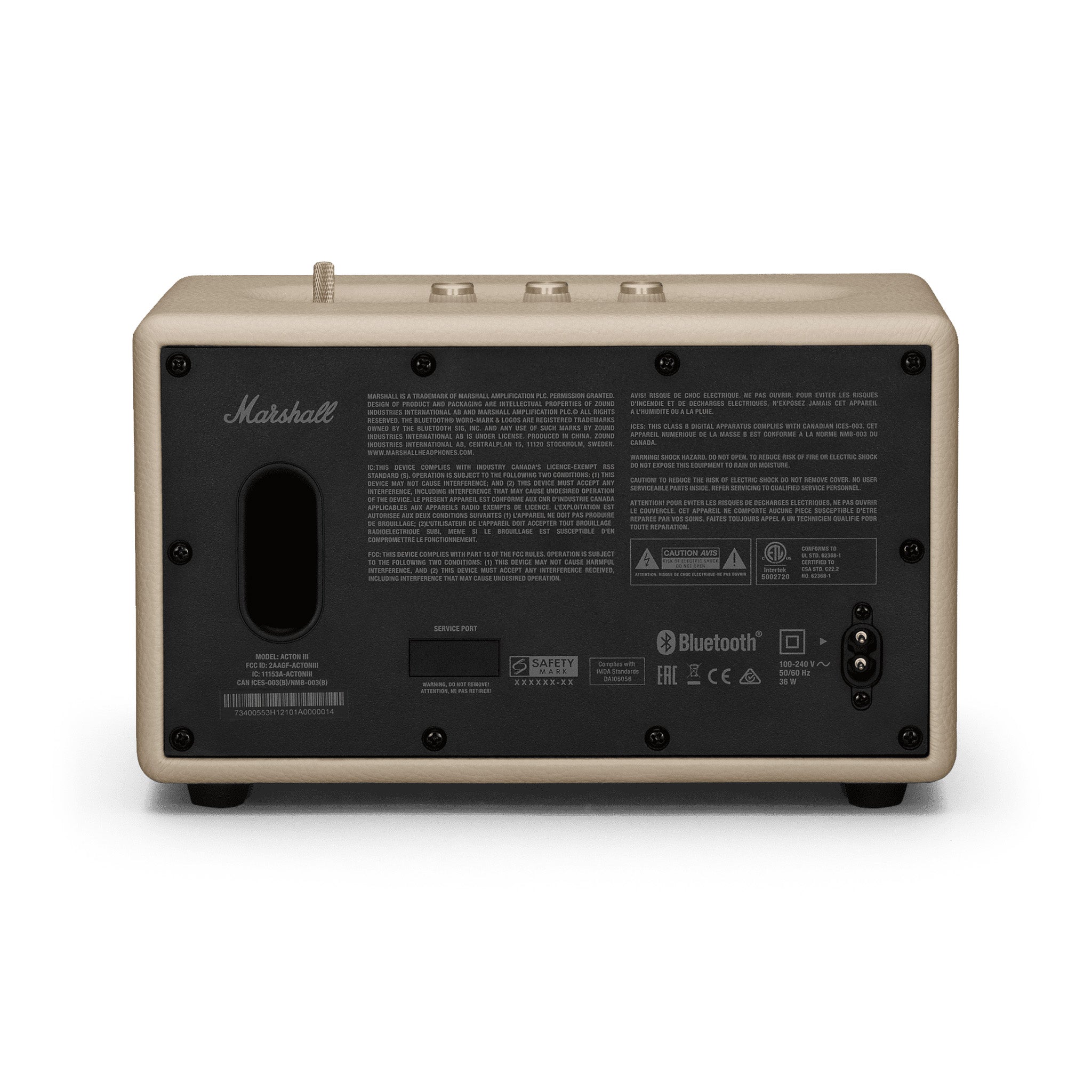 Marshall Acton III Bluetooth Speaker, Cream – Swee Lee Singapore