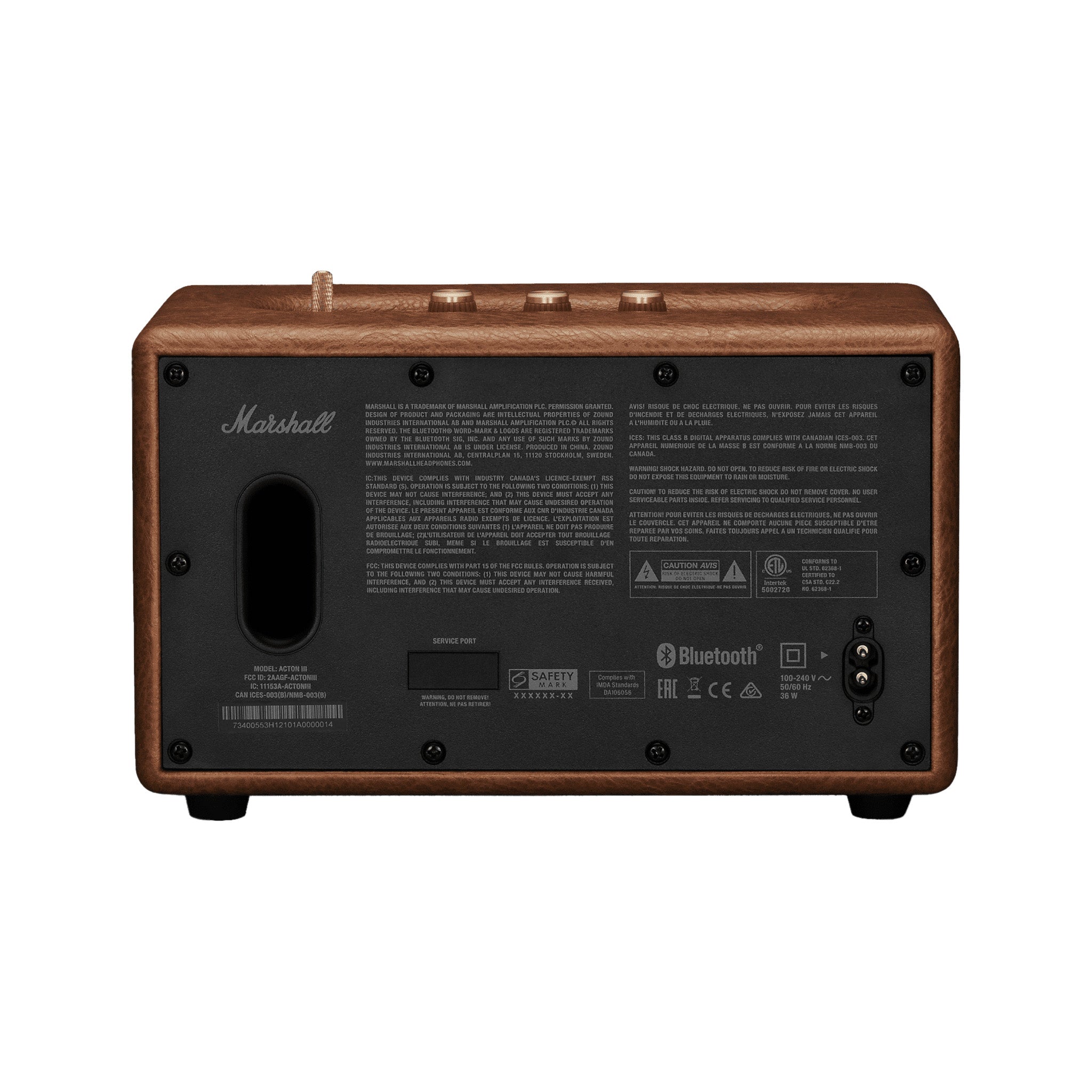 Marshall Acton III Bluetooth Speaker, Brown – Swee Lee Singapore