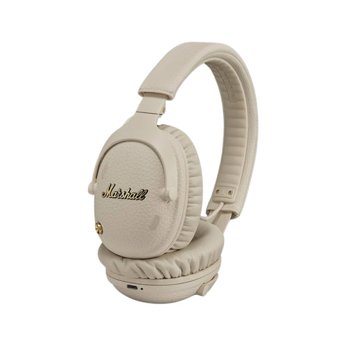 Marshall Monitor III Portable Bluetooth Headphones w/Active Noise Cancelling, Cream
