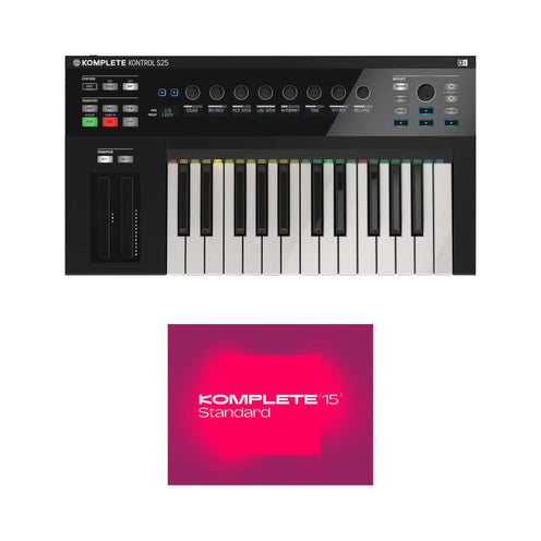 Native Instruments Komplete Kontrol S25 w/ K15 Standard Digital Download Bundle