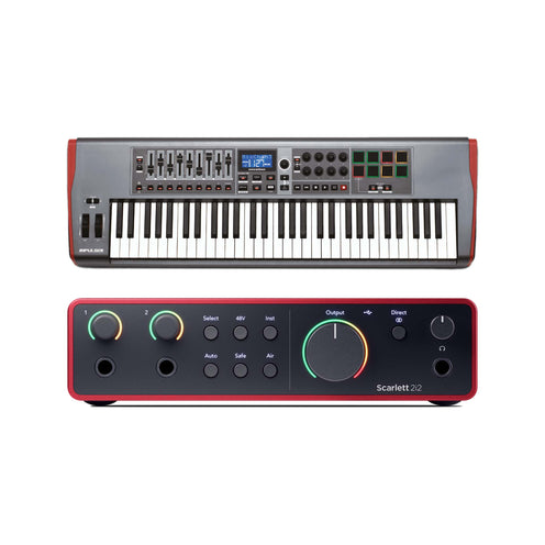 Novation Impulse 61 w/ Scarlett 2i2 4th Gen Bundle