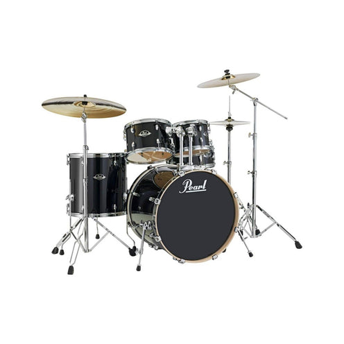 Pearl EXL725P/C-248 Export EXL 5-Piece Shell Pack (2218B/1208T/1309T/1616F/1455S), Black Smoke