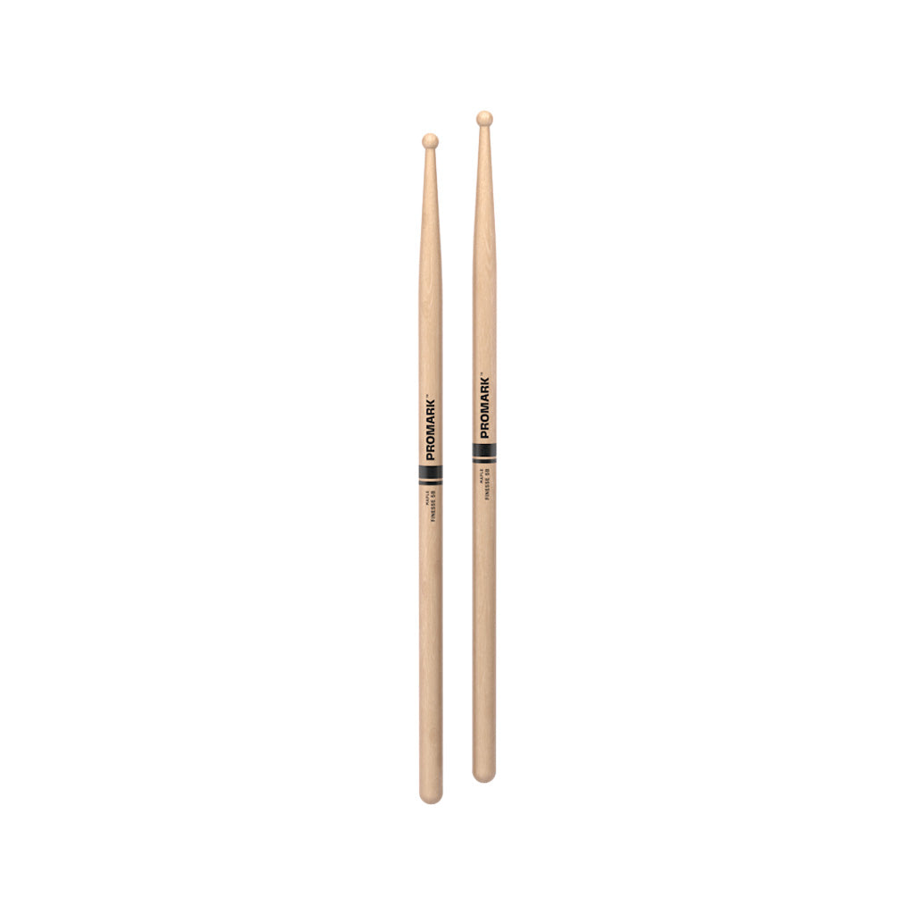 Promark RBM595RW Finesse 5B .595 Lacquered Maple Drumsticks, Wood Tip