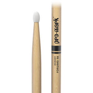 Promark TX5BN Hickory 5B Drumsticks, Nylon Tip