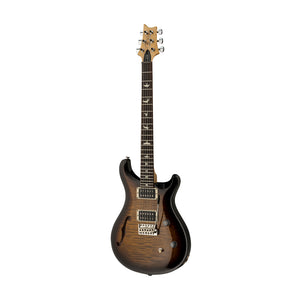PRS CE24 Semi-Hollow Electric Guitar w/Bag, Black Amber