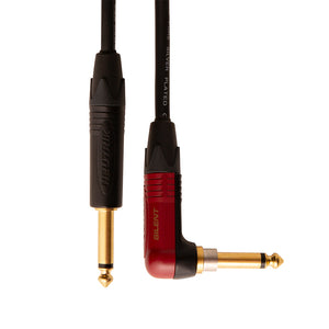 PRS Signature Instrument Cable, 18ft, Straight/Right Angle Silent