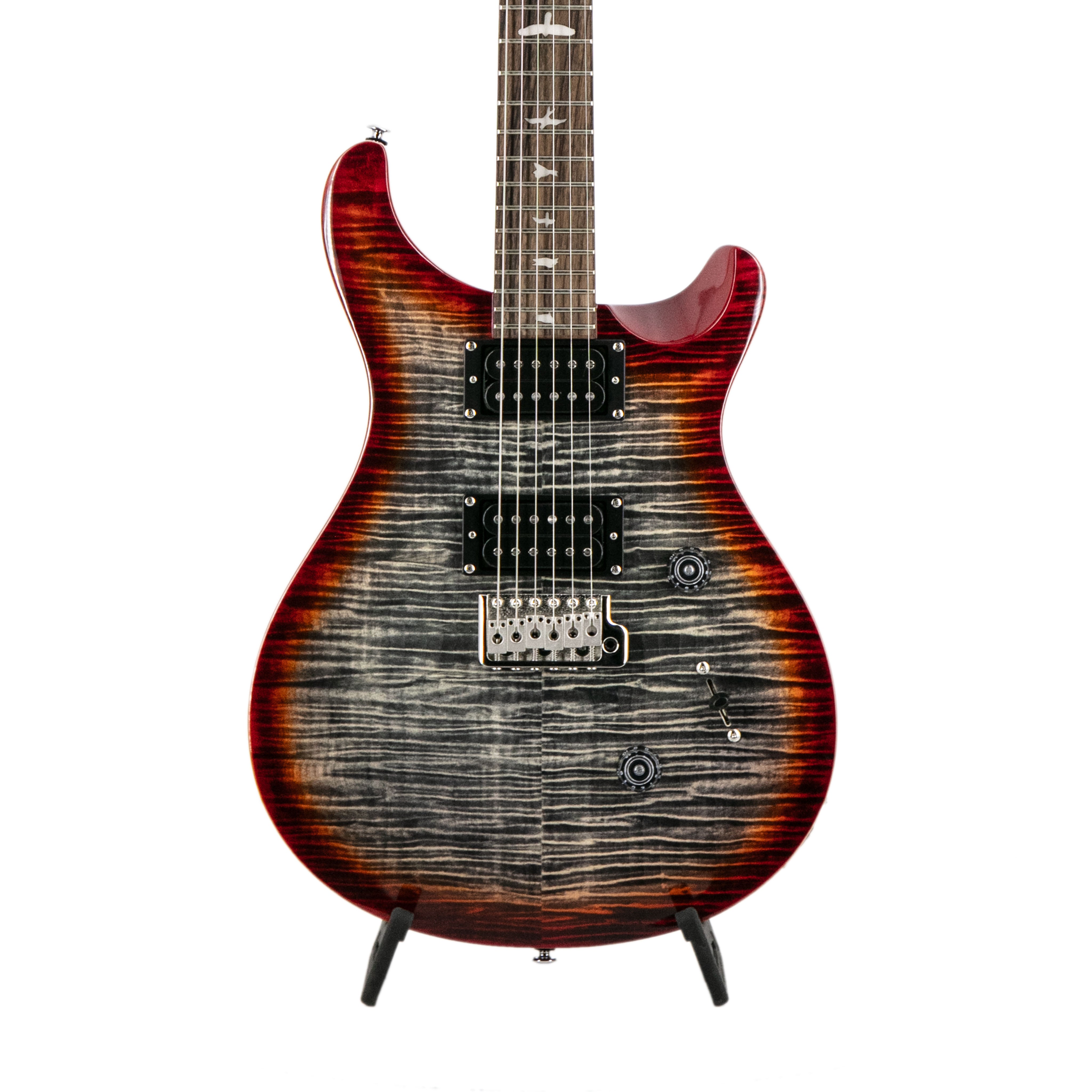 PRS SE Custom 24 7弦 PRS SE Custom 24 Electric Guitar w/Bag, Charcoal Cherry Burst