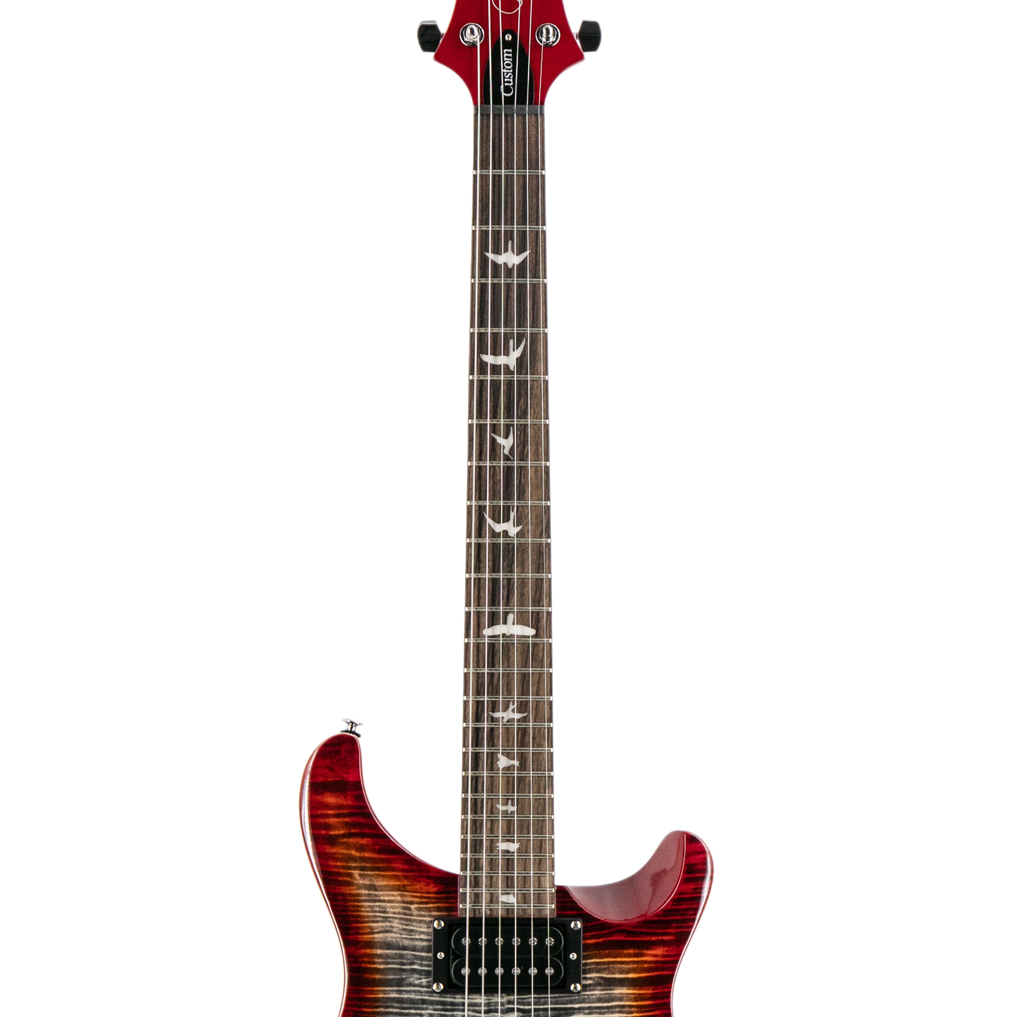 PRS SE Custom 24 Electric Guitar w/Bag, Charcoal Cherry Burst