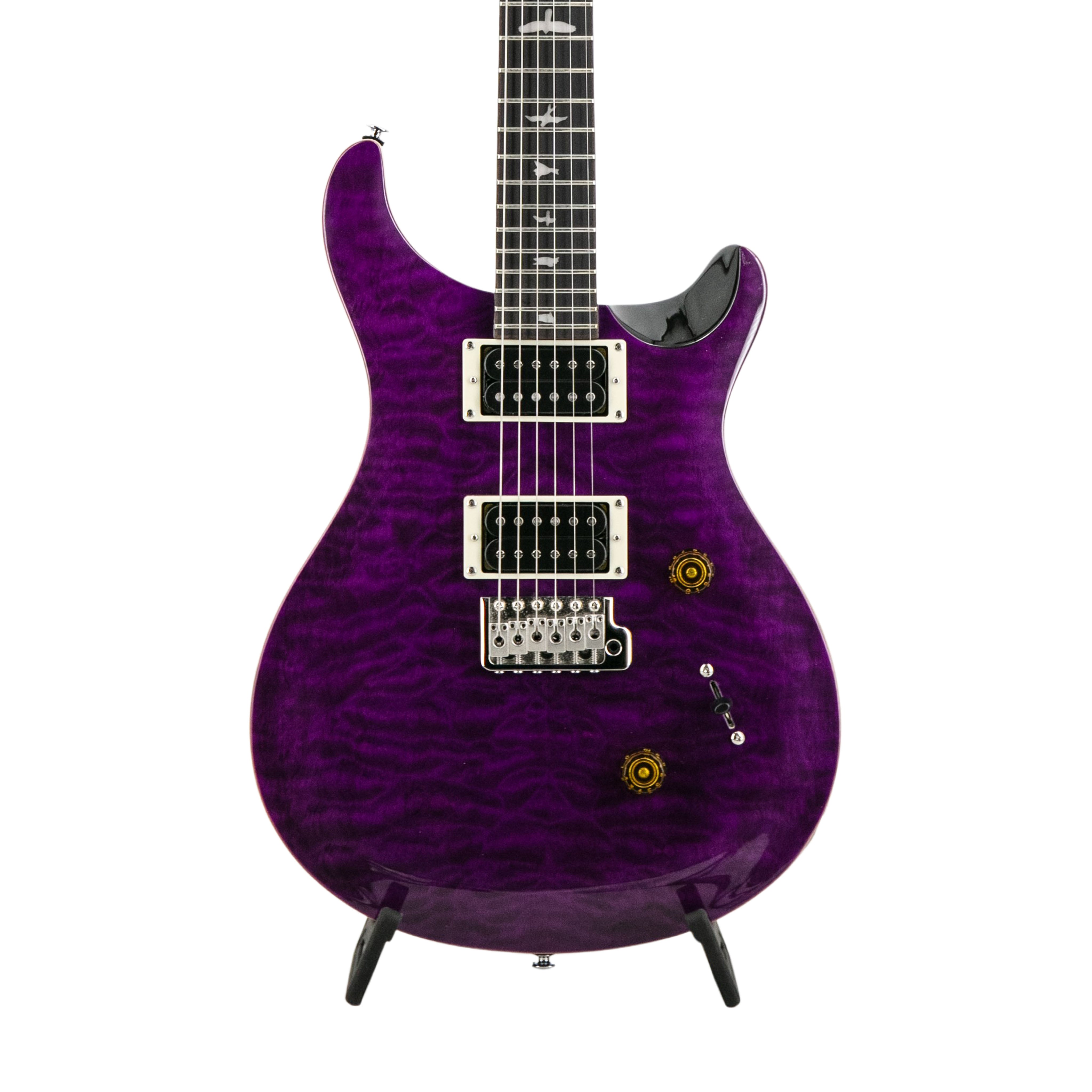 PRS SE Custom 24 Electric Guitar w/Bag, Quilted Amethyst – Swee