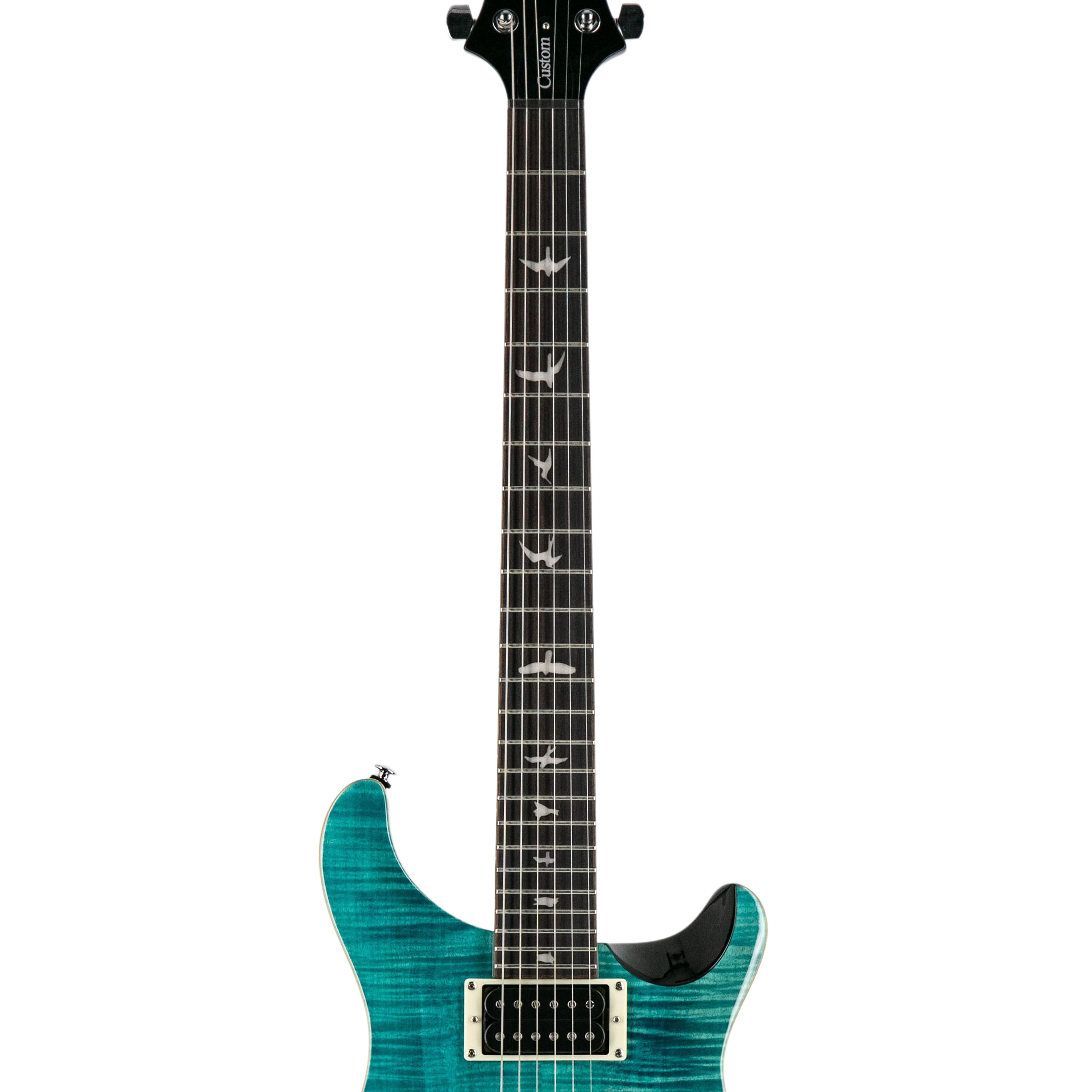 PRS SE Custom 24 Electric Guitar w/Bag, Sapphire & Black Back