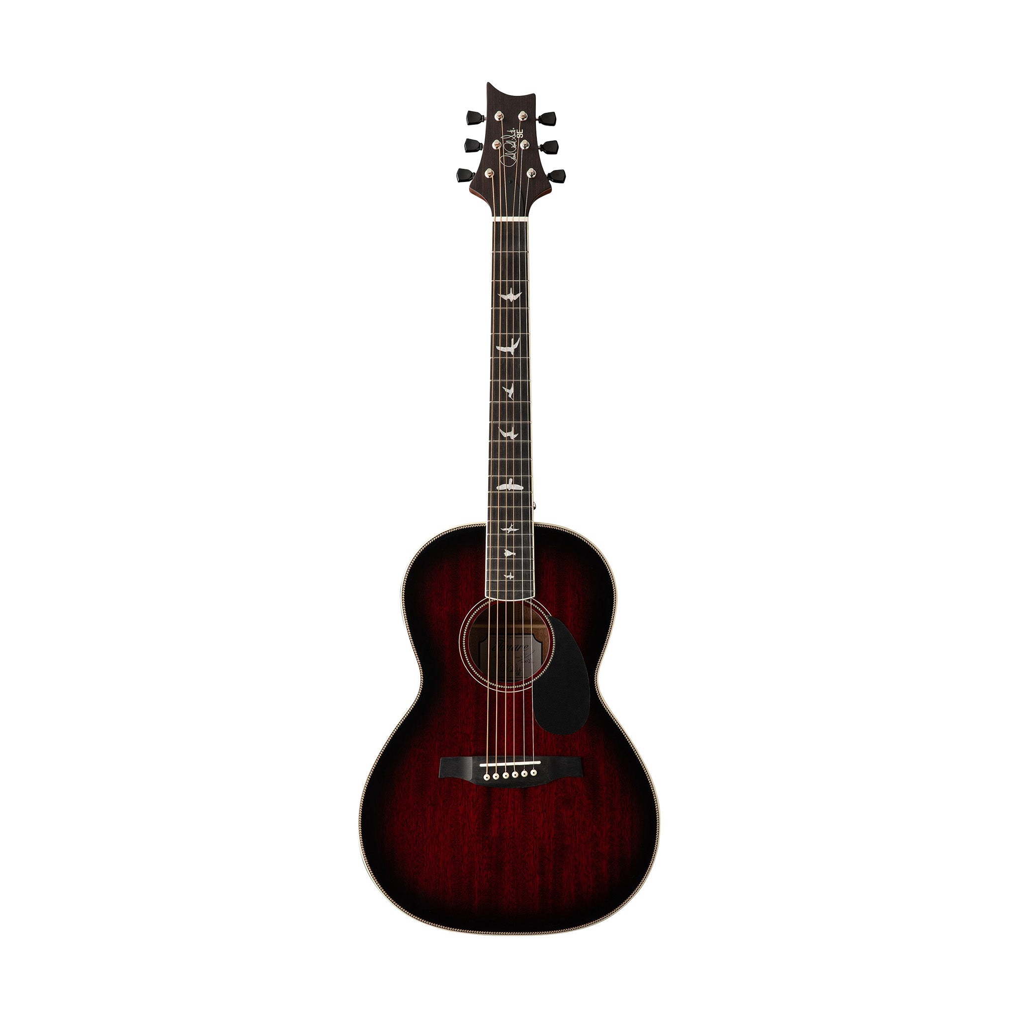 PRS SE P20E Parlor Acoustic-Electric Guitar, Fire Red Burst – Swee