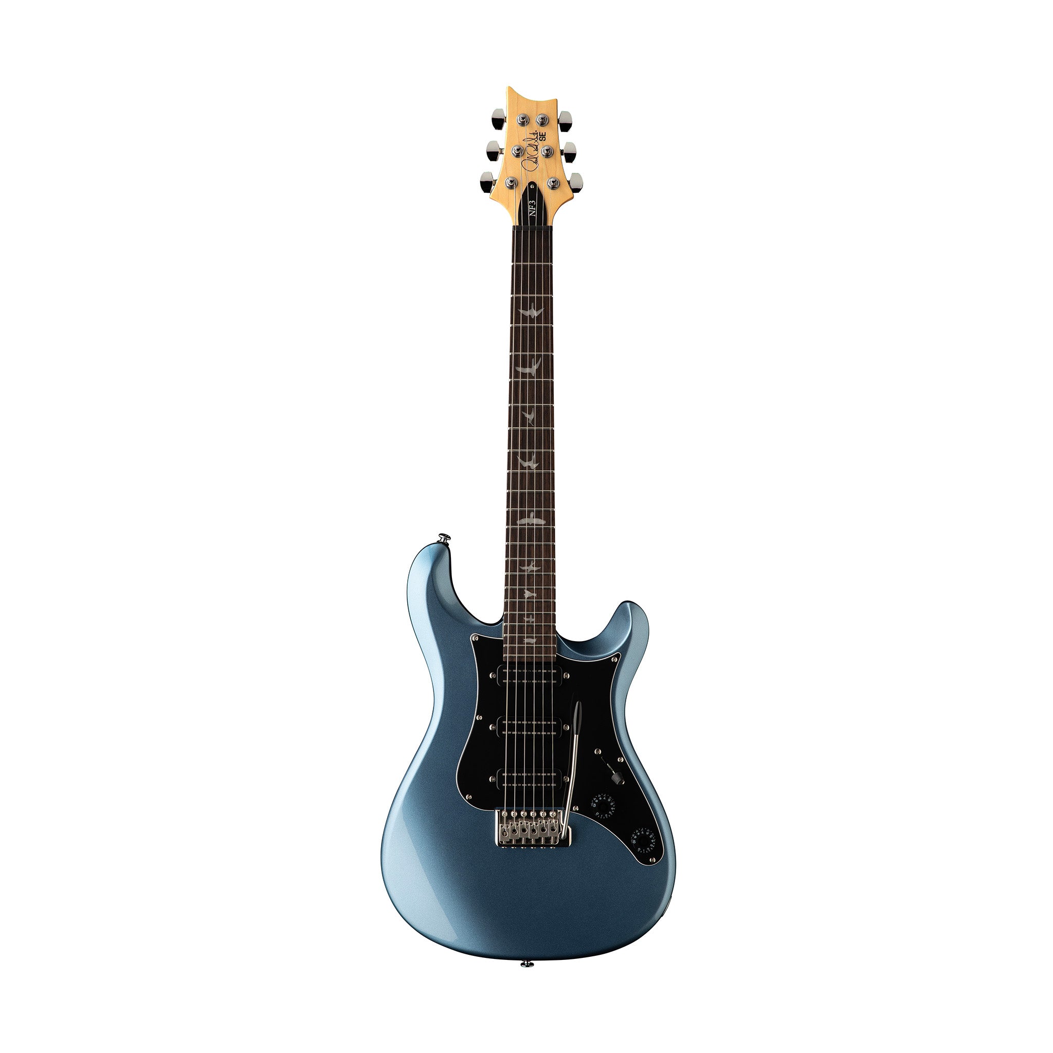 PRS SE NF3 Electric Guitar w/Bag, RW FB, Ice Blue Metallic – Swee