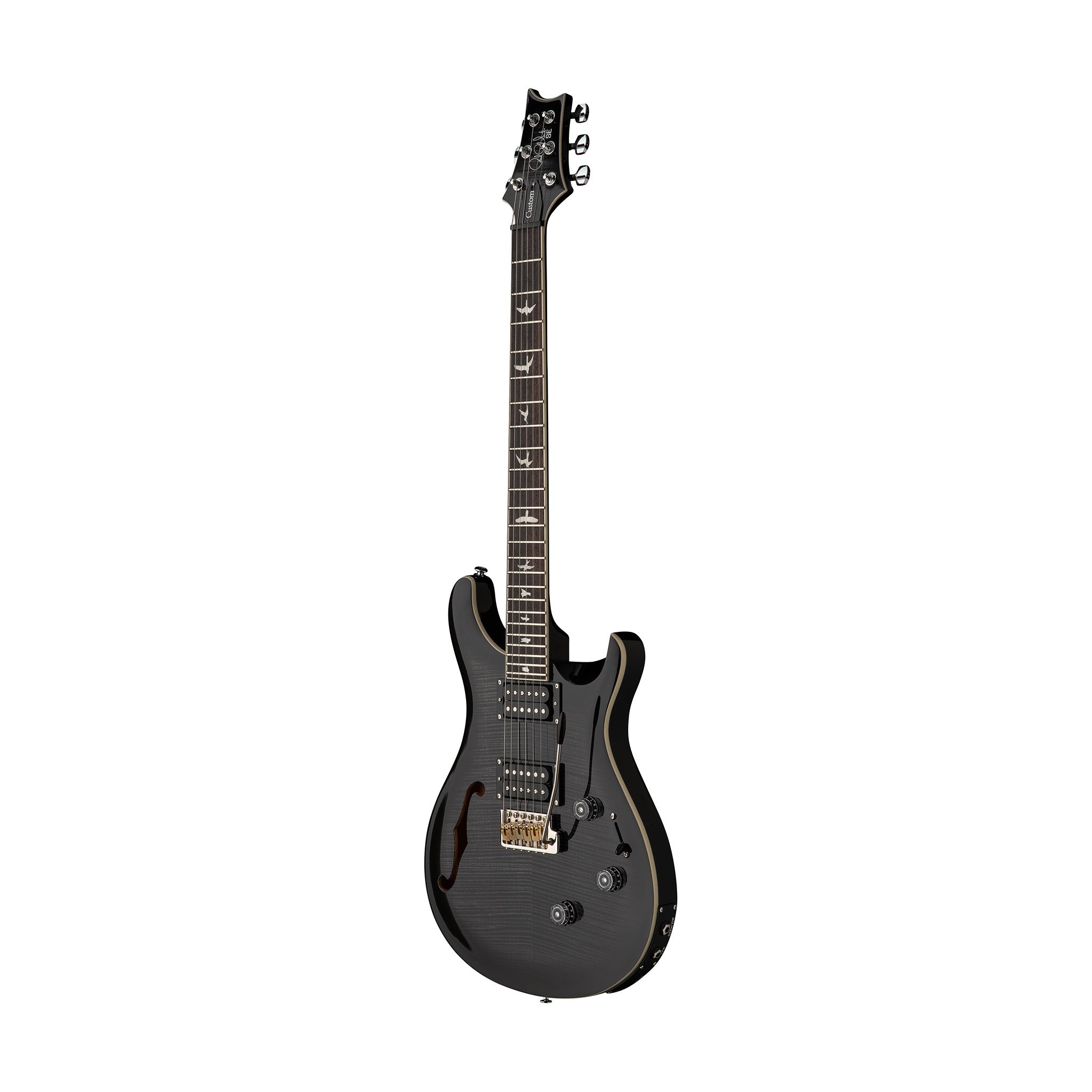 PRS SE Custom 24 Semi-Hollowbody Piezo, Charcoal Burst – Swee Lee